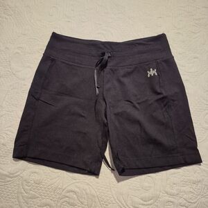 Kyodan women's Medium black drawstring shorts fit snug VGUC
